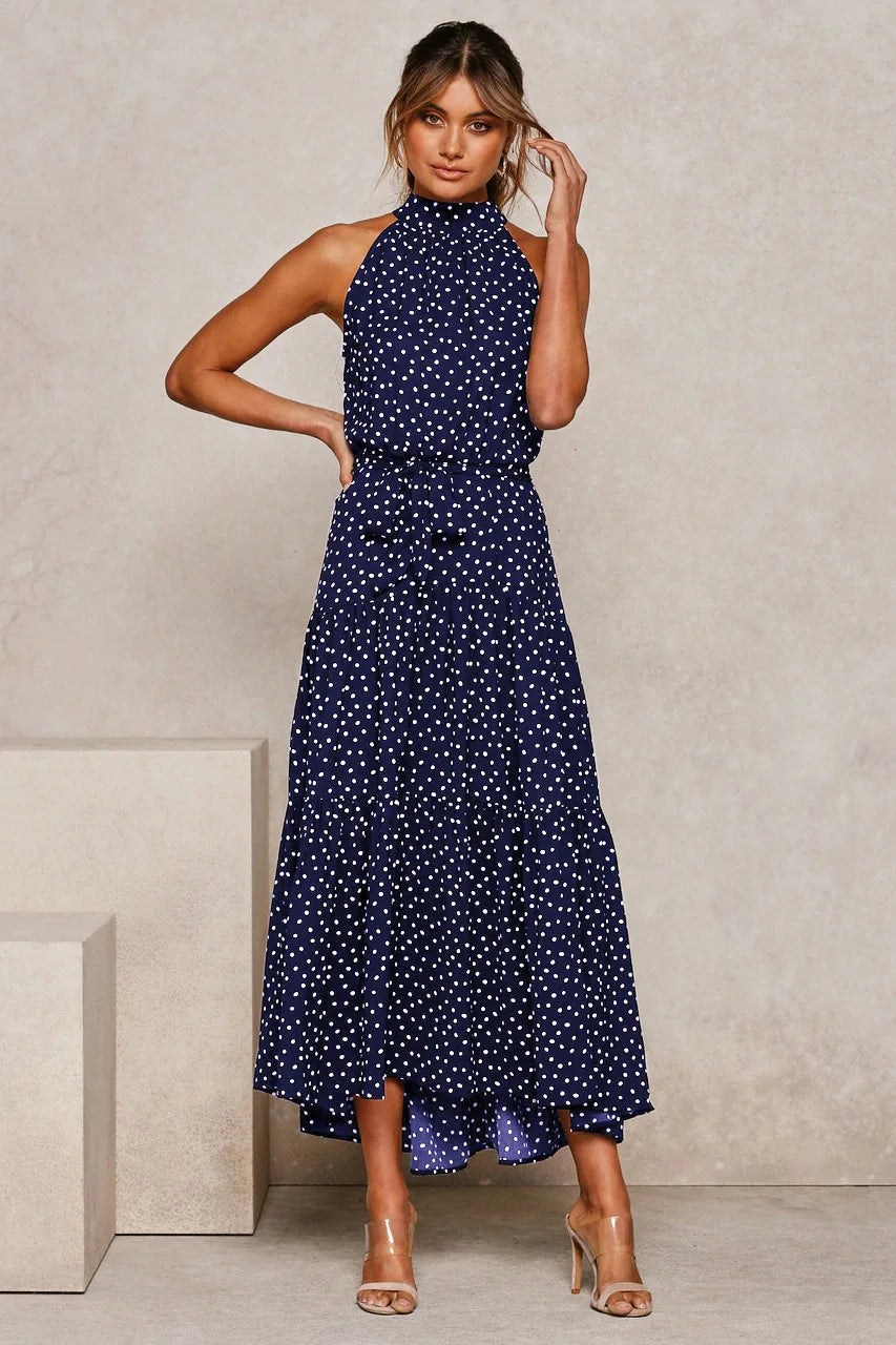 Summer Long Polka Dot Casual Dresses