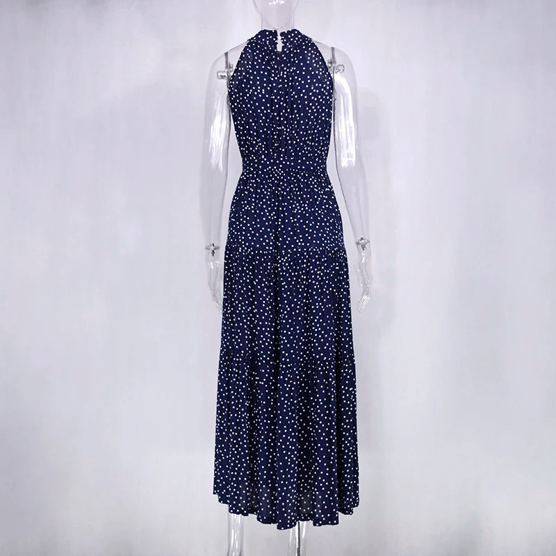 Summer Long Polka Dot Casual Dresses