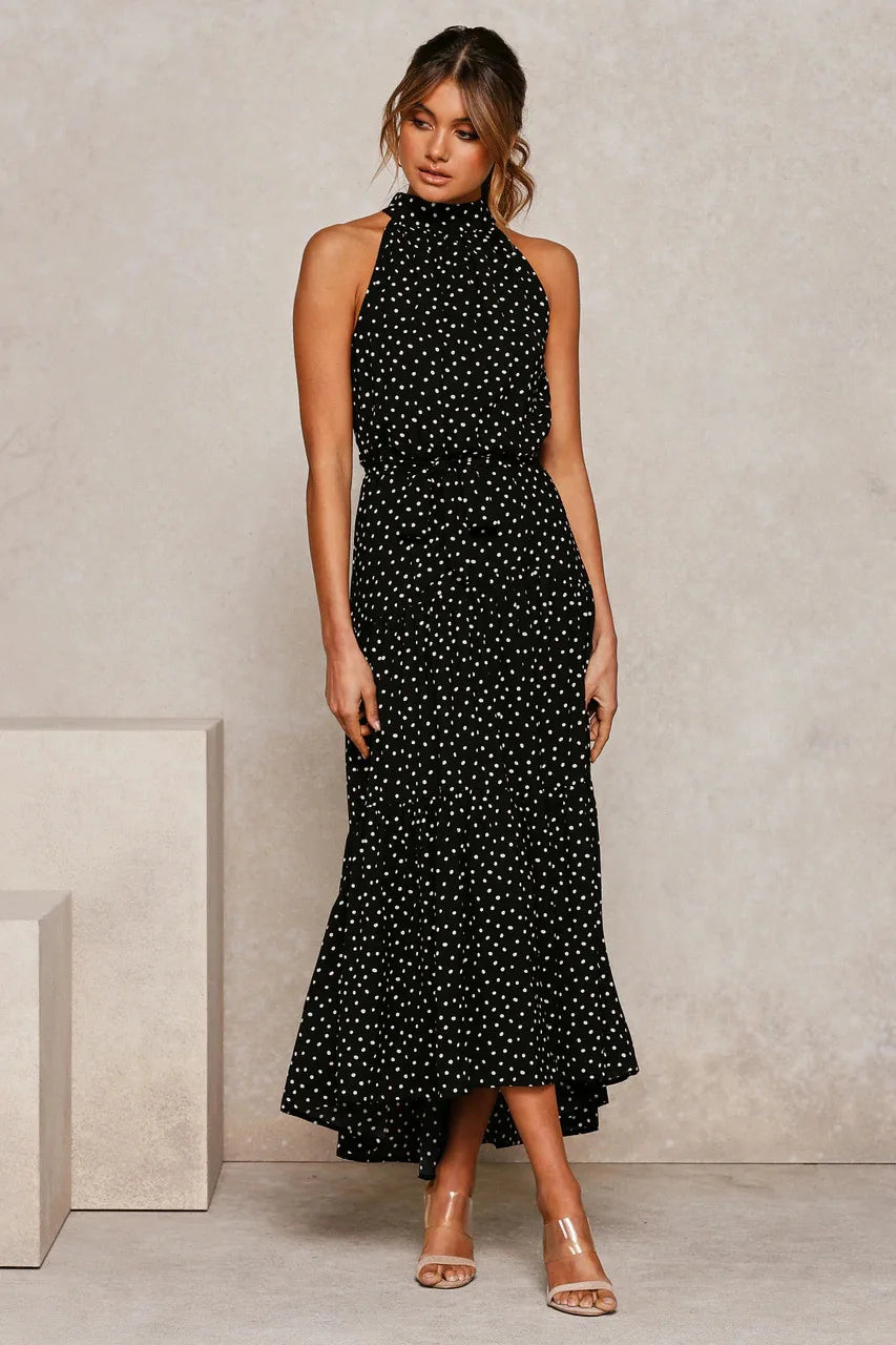 Summer Long Polka Dot Casual Dresses