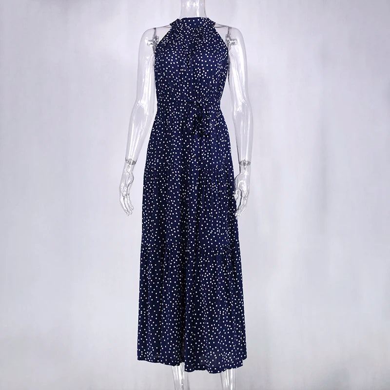 Summer Long Polka Dot Casual Dresses