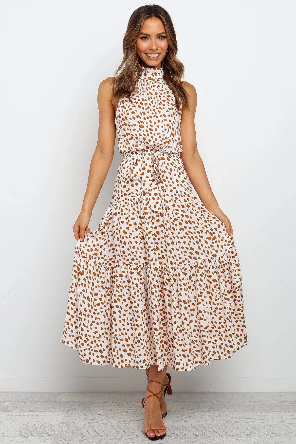 Summer Long Polka Dot Casual Dresses