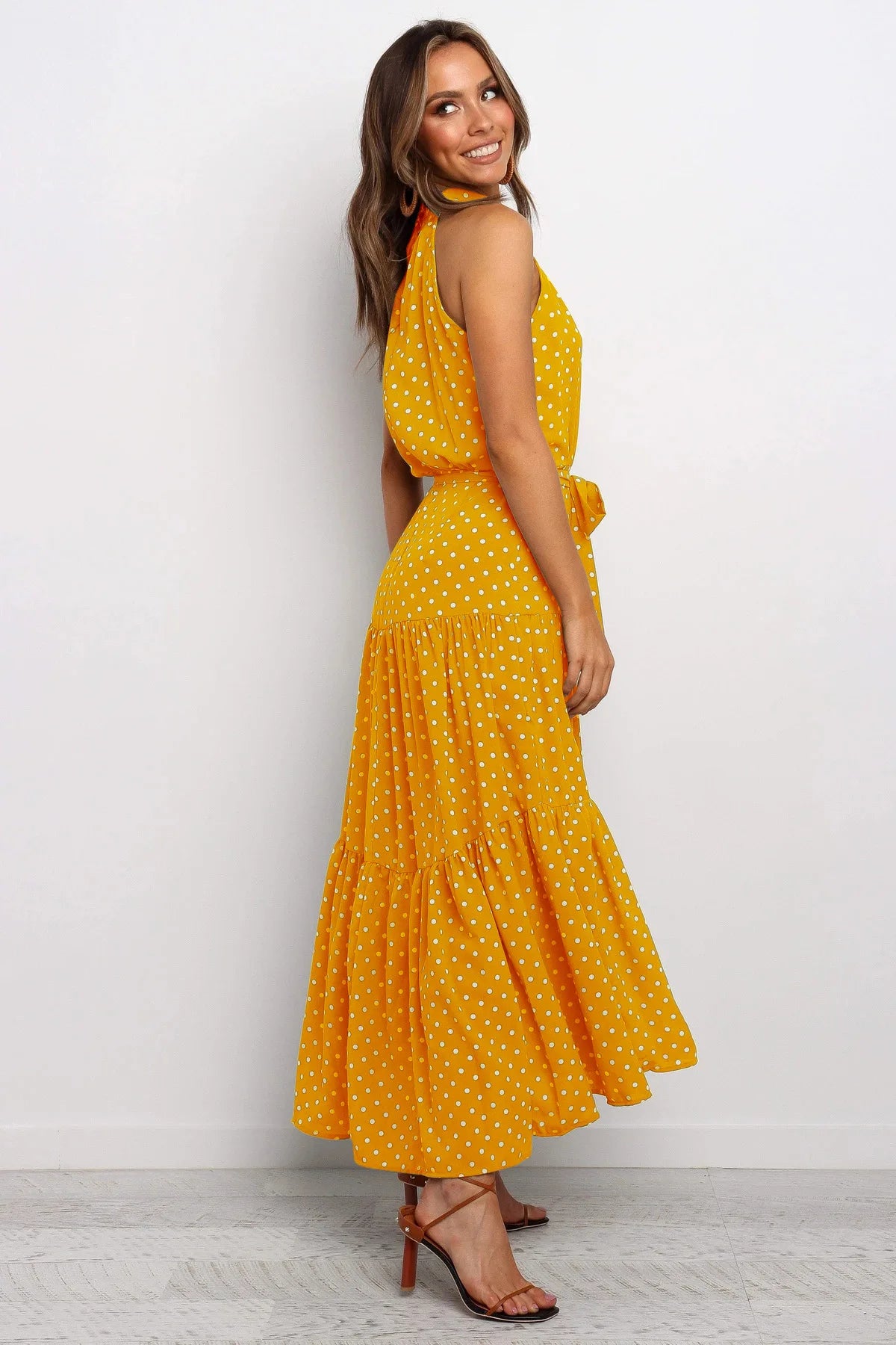 Summer Long Polka Dot Casual Dresses