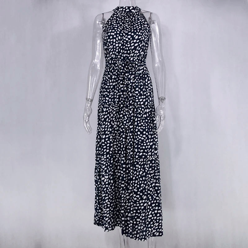 Summer Long Polka Dot Casual Dresses