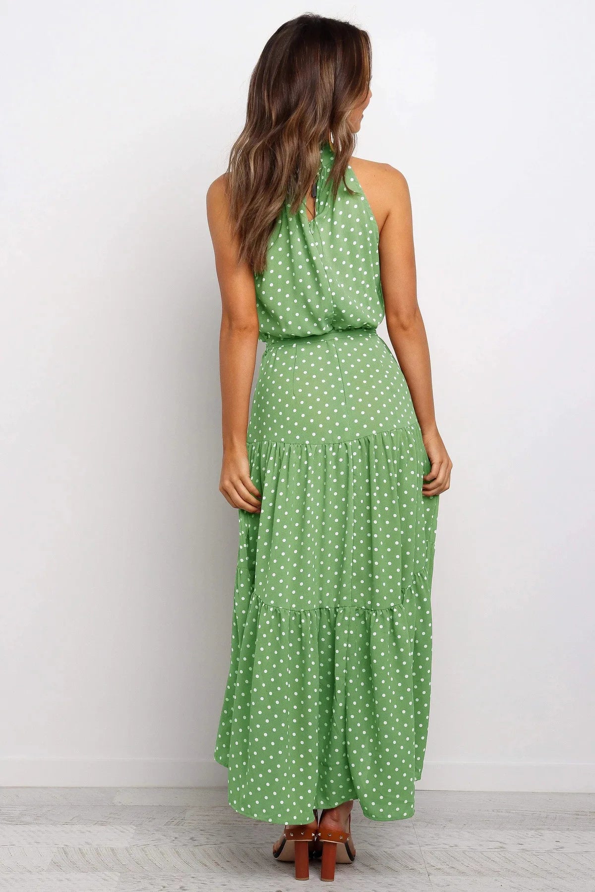 Summer Long Polka Dot Casual Dresses