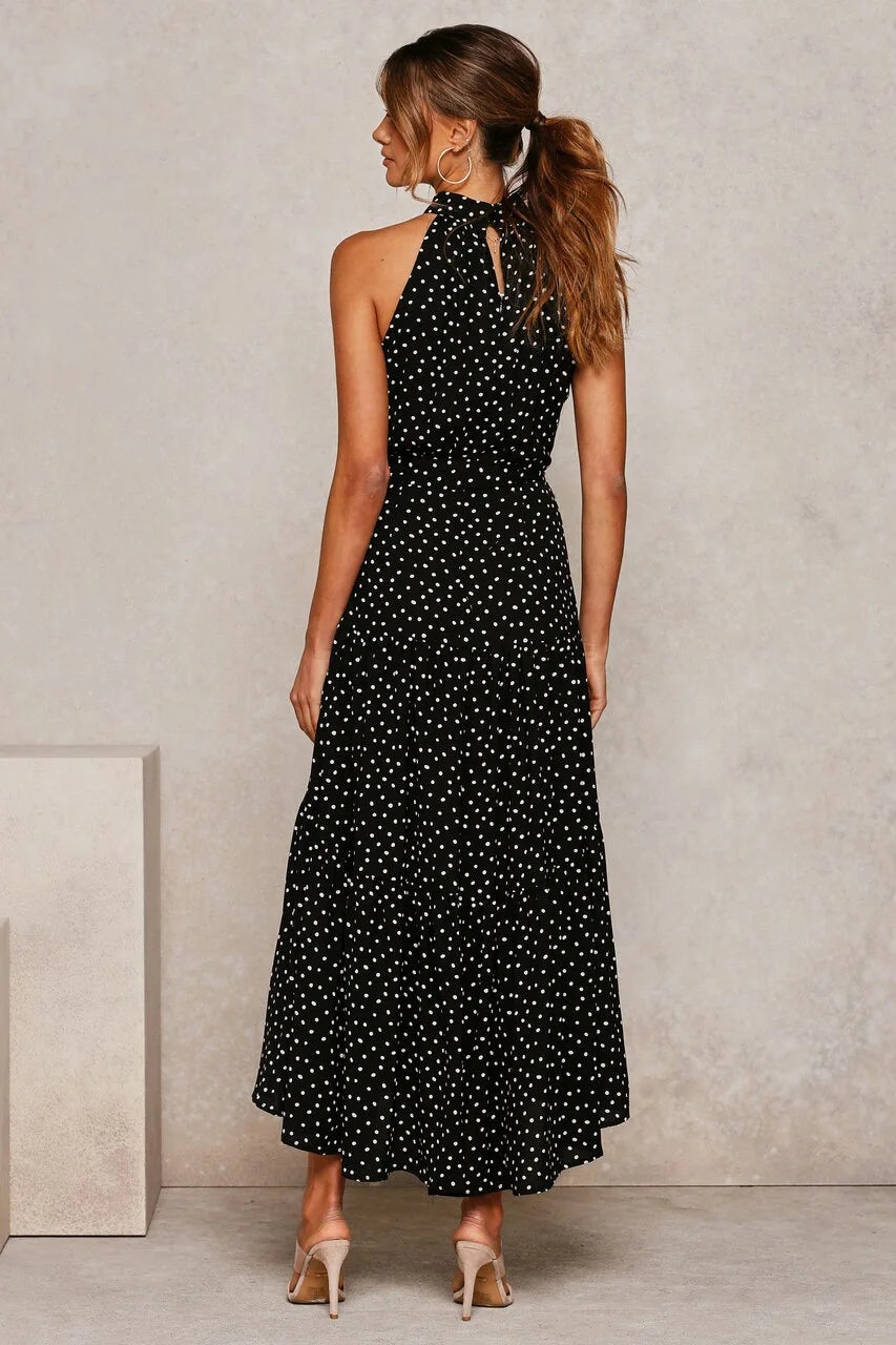 Summer Long Polka Dot Casual Dresses