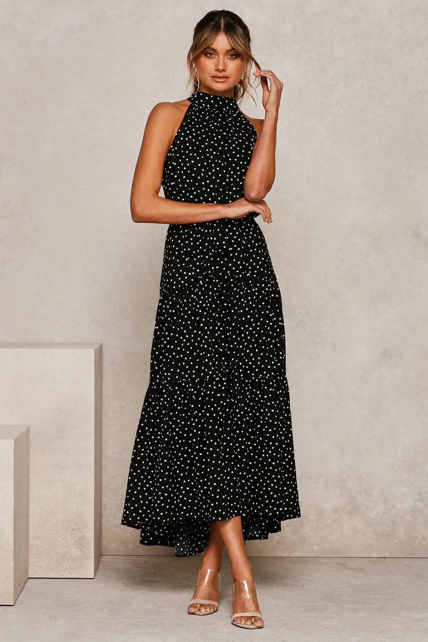 Summer Long Polka Dot Casual Dresses