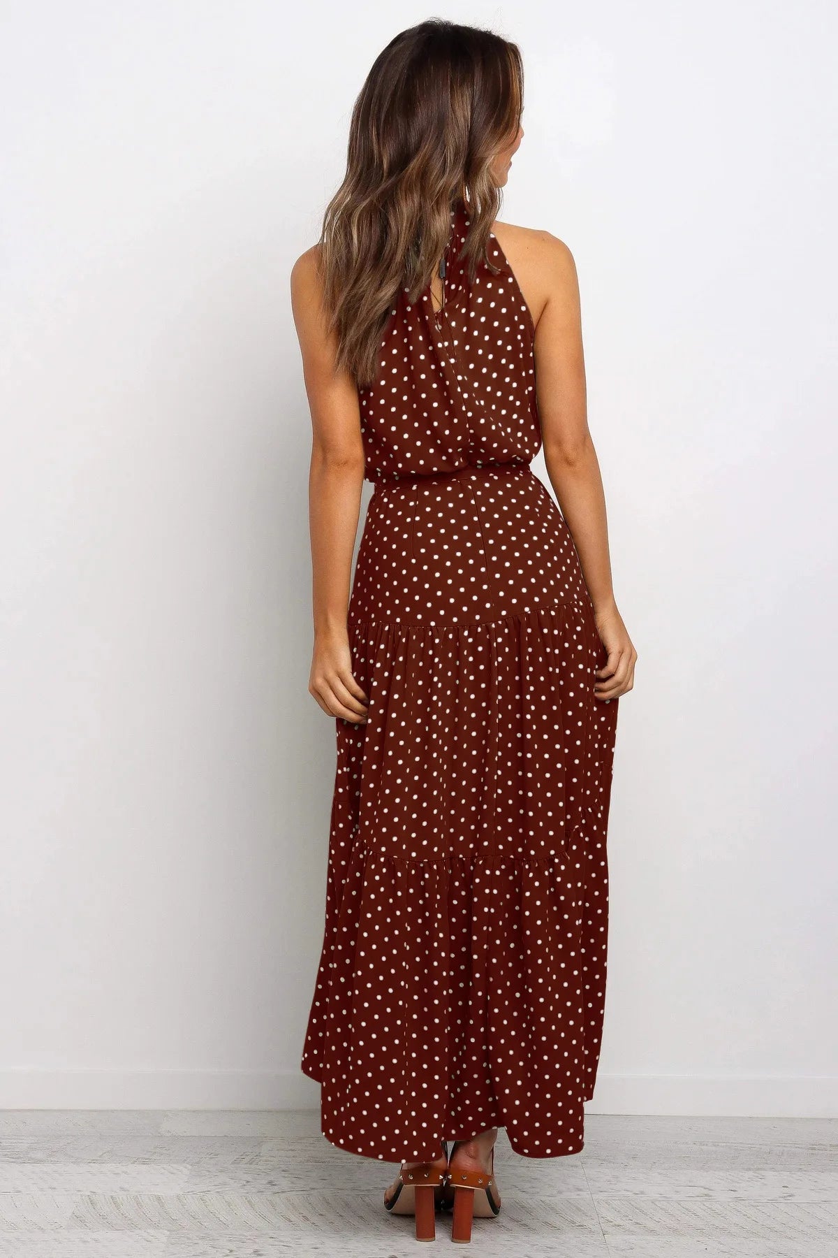 Summer Long Polka Dot Casual Dresses