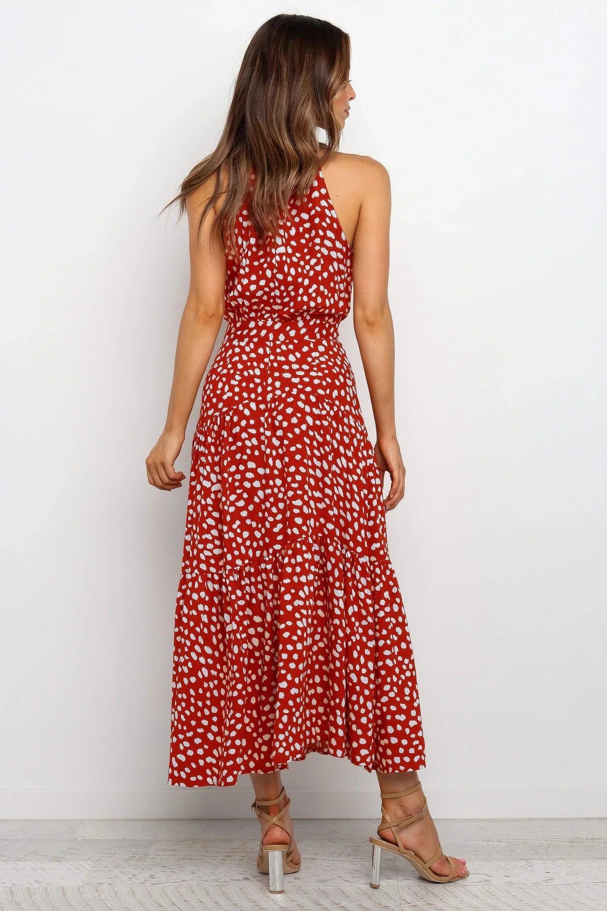 Summer Long Polka Dot Casual Dresses