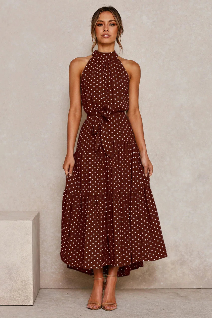 Summer Long Polka Dot Casual Dresses