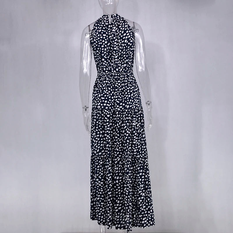 Summer Long Polka Dot Casual Dresses