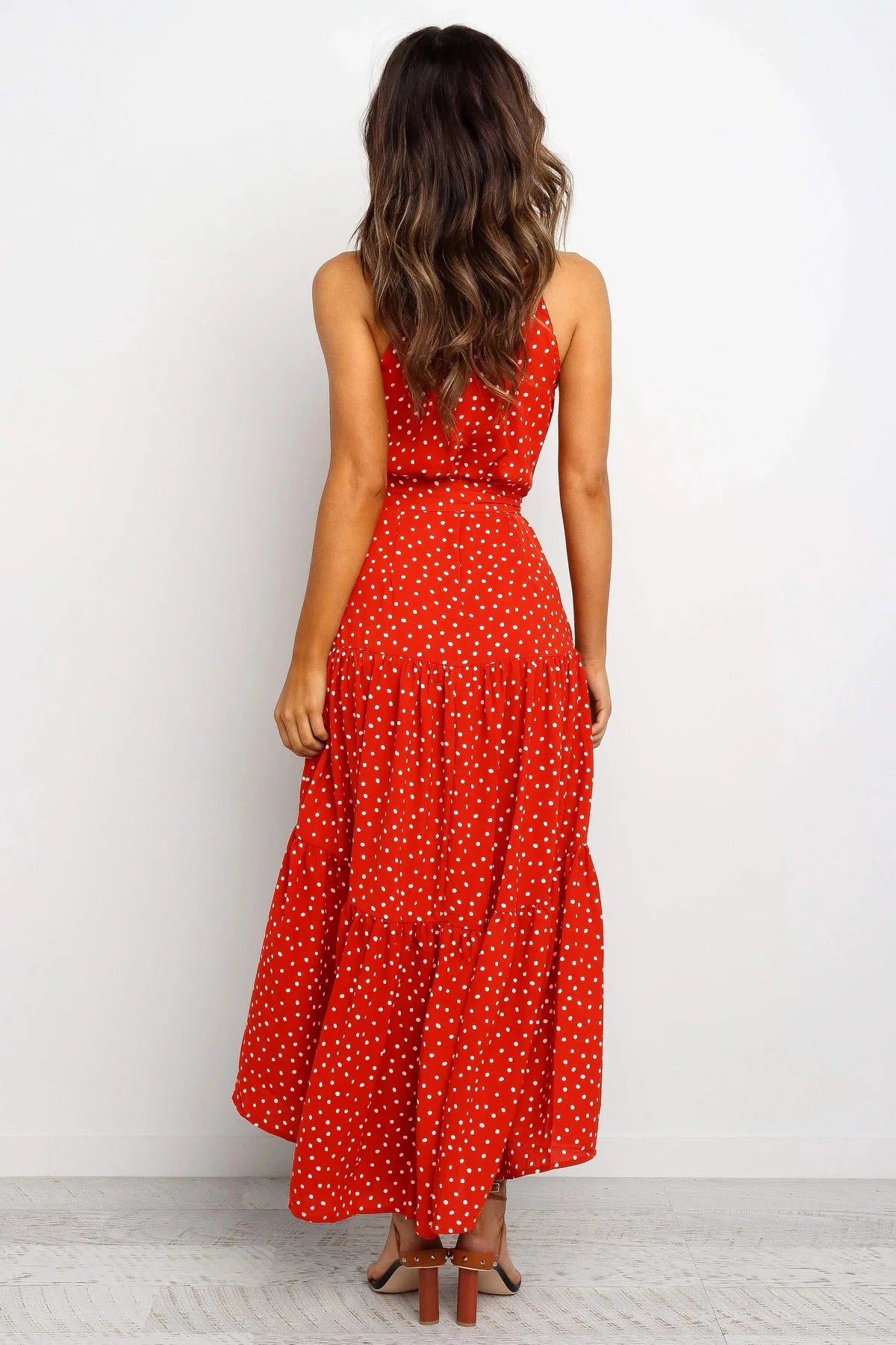 Summer Long Polka Dot Casual Dresses