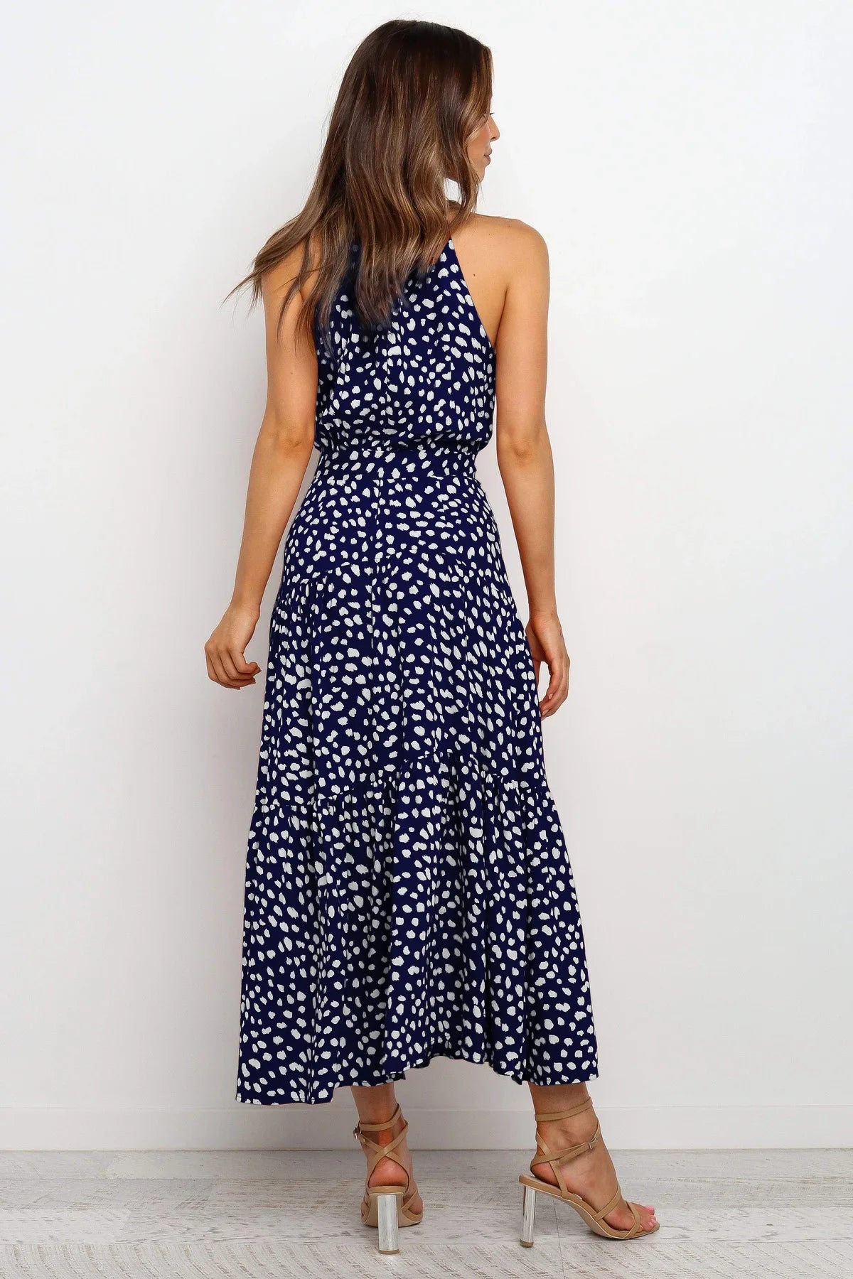 Summer Long Polka Dot Casual Dresses