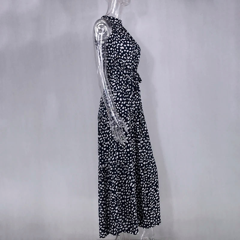 Summer Long Polka Dot Casual Dresses