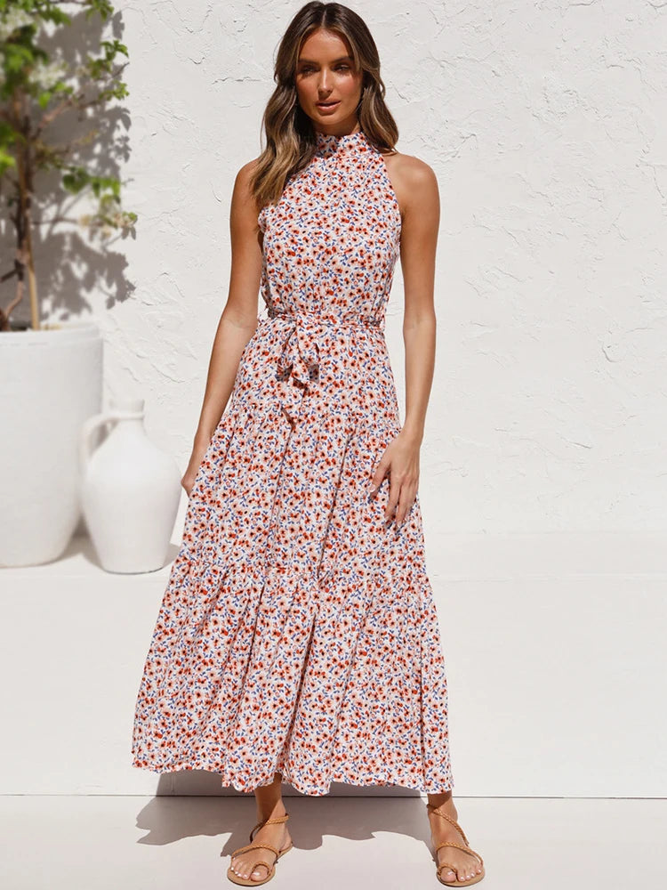 Summer Long Polka Dot Casual Dresses