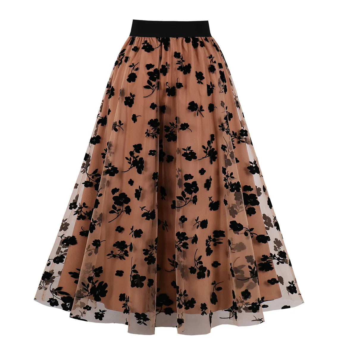 Summer Clothes High Waist Embroidery Skirt