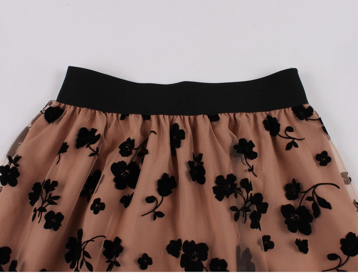 Summer Clothes High Waist Embroidery Skirt