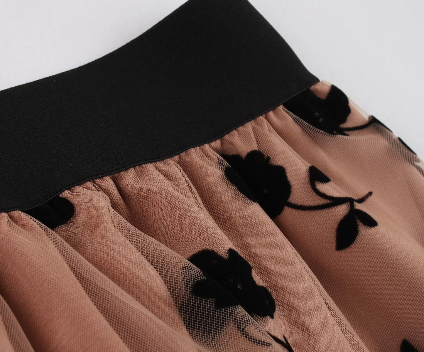 Summer Clothes High Waist Embroidery Skirt